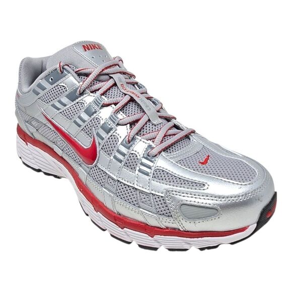 Nike P 6000 Metallic Silver Gym Red Running Mens Size 11 Cool Grey CD6404 024 - Picture 9 of 11